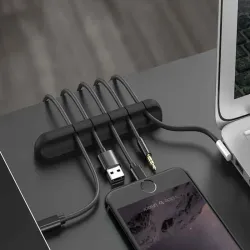 Organizer do kabli przewodów do biurka samoprzylepny uchwyt prowadnica-5907451343722