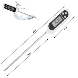 Termometr kuchenny z sonda do grilla mięsa wody szpilkowy sonda 14 cm-5907451345078