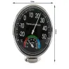 Termometr higrometr pokojowy analogowy duży czarny 13 cm średnicy-5907451345252