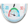 Termometr higrometr pokojowy analogowy duży biały 13 cm średnicy-5907451345238