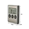 Termometr 2w1 z termoparą do pieczenia mięsa wędzarnia timer magnes-5907451345092