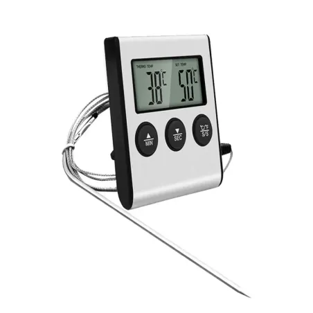 Termometr 2w1 z termoparą do pieczenia mięsa wędzarnia timer magnes-5907451345092