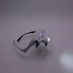 Lupa na głowę okulary z podświetleniem 4 led 3,5 precyzyjna nagłowna-5907451371848