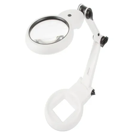 Lupa jubilerska biurkowa duża 12x 8x z podświetleniem 18 led usb-5907451344491