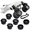 Lupa okulary zegarmistrzowskie z podświetleniem 2 led 25x 20x 15x 10x-5907451344460