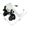 Lupa okulary zegarmistrzowskie z podświetleniem 2 led 25x 20x 15x 10x-5907451344460