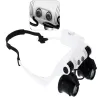 Lupa okulary zegarmistrzowskie z podświetleniem 2 led 25x 20x 15x 10x-5907451344460