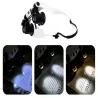 Lupa okulary zegarmistrzowskie z podświetleniem 2 led 25x 20x 15x 10x-5907451344460