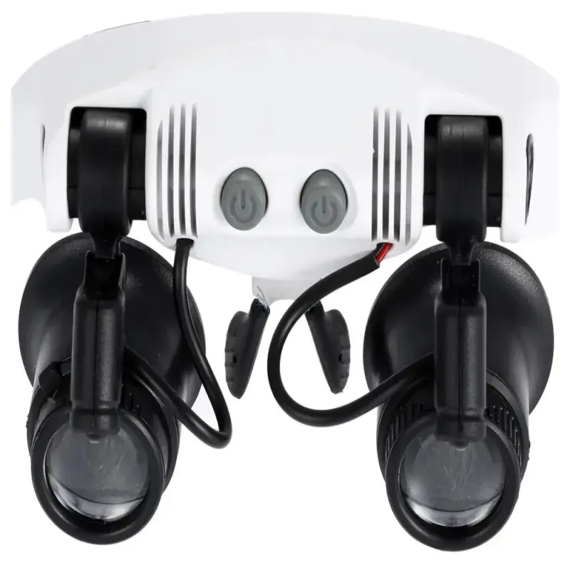 Lupa okulary zegarmistrzowskie z podświetleniem 2 led 25x 20x 15x 10x-5907451344460