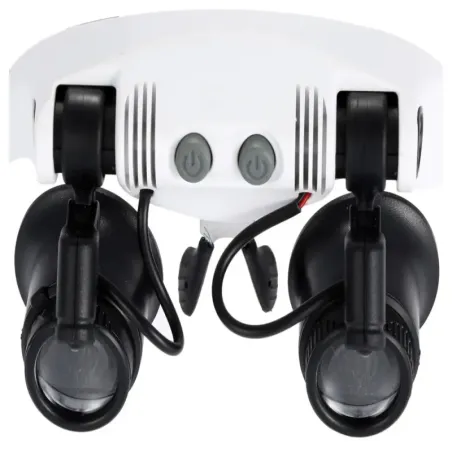 Lupa okulary zegarmistrzowskie z podświetleniem 2 led 25x 20x 15x 10x-5907451344460