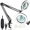 Lampa lupa na ruchomym ramieniu kosmetyczna led dermatologiczna szkło-5907451345047