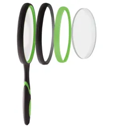 Lupa 3x klasyczna szkło powiększające do czytania soczewka 65mm-5907451344972