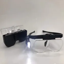 Okulary powiększające podświetlenie led lupa nagłowna z soczewkami-5907451344446