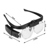 Okulary powiększające podświetlenie led lupa nagłowna z soczewkami-5907451344446