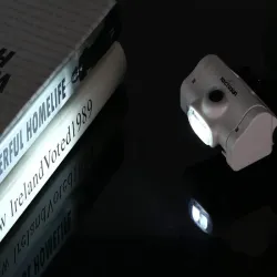 Lupa nagłowna czołowa okulary 2 led podświetlane okulary powiększające-5907451344354