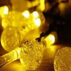 Lampki solarne 20 led łezki ogrodowe girlanda sople na taras balkon-5907451374689