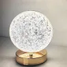 Lampa stołowa LED kryształowa metalowa złota dotykowa 3-barwy CCT USB-6921580382154