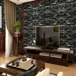 Panele 3d cegła szara tapeta samoprzylepne dekoracyjna piankowa-5907451375822