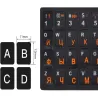 Naklejki qwerty cyrlica nalepki na klawiaturę laptopa pc 11x13mm-5907451375068