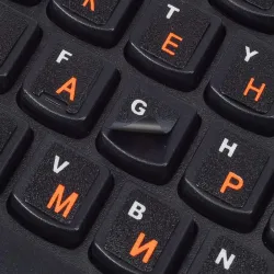 Naklejki qwerty cyrlica nalepki na klawiaturę laptopa pc 11x13mm-5907451375068