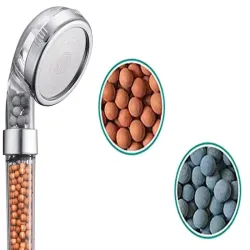 Słuchawka prysznicowa 1/2" oszczędna z filtrem kamiennym turmalin-5907451343425