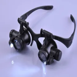 Lupa okulary 25x zegarmistrzowska profesjonalne z podświetleniem led-5907451303191