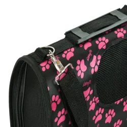 Torba M 38x24x16cm czarna transportowa transporter dla psa kota duża-5907451313831