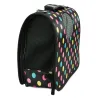 Torba M 38x24x16cm czarna w groszki transporter dla psa kota duża-5907451313848