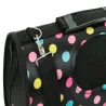 Torba M 38x24x16cm czarna w groszki transporter dla psa kota duża-5907451313848
