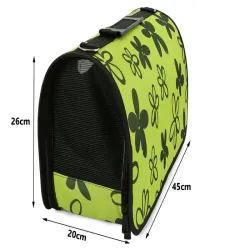 Torba L 45x26x20cm zielona transportowa transporter dla psa kota duża-5907451320594