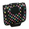 Torba L 45x26x20cm czarna w groszki transporter dla psa kota duża-5907451320570