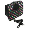 Torba L 45x26x20cm czarna w groszki transporter dla psa kota duża-5907451320570