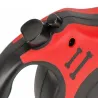 Smycz 5m 15kg automatyczna dla psa taśma z blokadą mocna czerwona-5907451359815