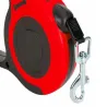 Smycz 5m 15kg automatyczna dla psa taśma z blokadą mocna czerwona-5907451359815