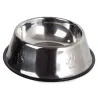 Miska 1,3l metalowa dla psa kota srebrna na gumowej podstawie-5907451310458