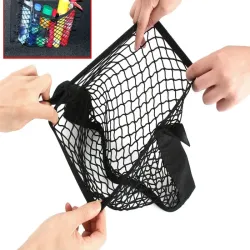 Siatka do bagażnika  50x25cm auta mocna na rzep do mocna kieszeń-5907451376300