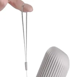 Etui pojemnik na szczoteczkę pastę do zębów podróży szary organizer-5907451361023