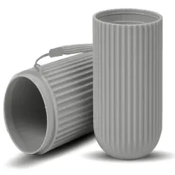 Etui pojemnik na szczoteczkę pastę do zębów podróży szary organizer-5907451361023