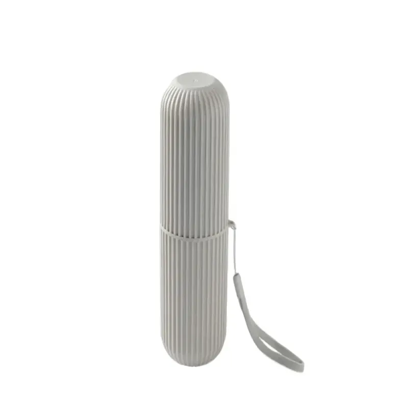 Etui pojemnik na szczoteczkę pastę do zębów podróży szary organizer-5907451361023