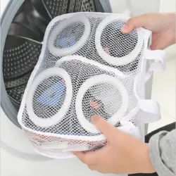 Worek siatka woreczek do prania butów obuwia z suwakiem na bieliznę-5907451352304