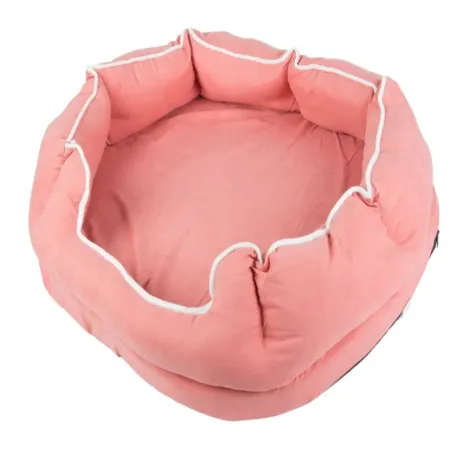 Miękkie legowisko 60x70cm posłanie kojec dla psa kota wygodne różowe-5907451370278