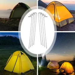 Szpilki do namiotu mocujące śledzie kotwy stal 24cm 10szt hak haczyk kołki-5907451359051