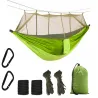 Hamak kokon 250x140cm ogrodowy dwuosobowy turystyczny z moskitierą-5907451352779