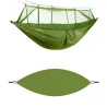 Hamak kokon 250x140cm ogrodowy dwuosobowy turystyczny z moskitierą-5907451352779