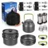 Zestaw garnków 18in1 turystycznych naczynia czajnik patelnia garnek-5907451352373