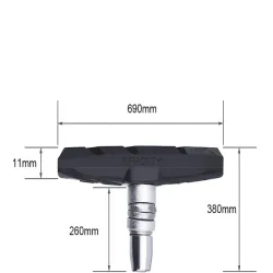Klocki rowerowe hamulca v- breake komplet z gwintem szczęki rowerowe-5907451362136