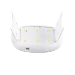 Mini lampa uv przenośna 6 diod led do paznokci hybrydy żeli mostek 6w-5907451317181