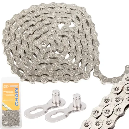 Łańcuch do roweru 116 ogniw rozmiar 1/2x3/32 6/7/8 rzędów + spinka-5907451361849