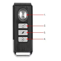Głośny alarm rowerowy na motor klakson antykradzieżowy zabezpieczenie pilot-5907451361658