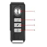 Głośny alarm rowerowy na motor klakson antykradzieżowy zabezpieczenie pilot-5907451361658